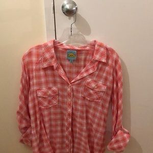 Super cozy button down shirt.